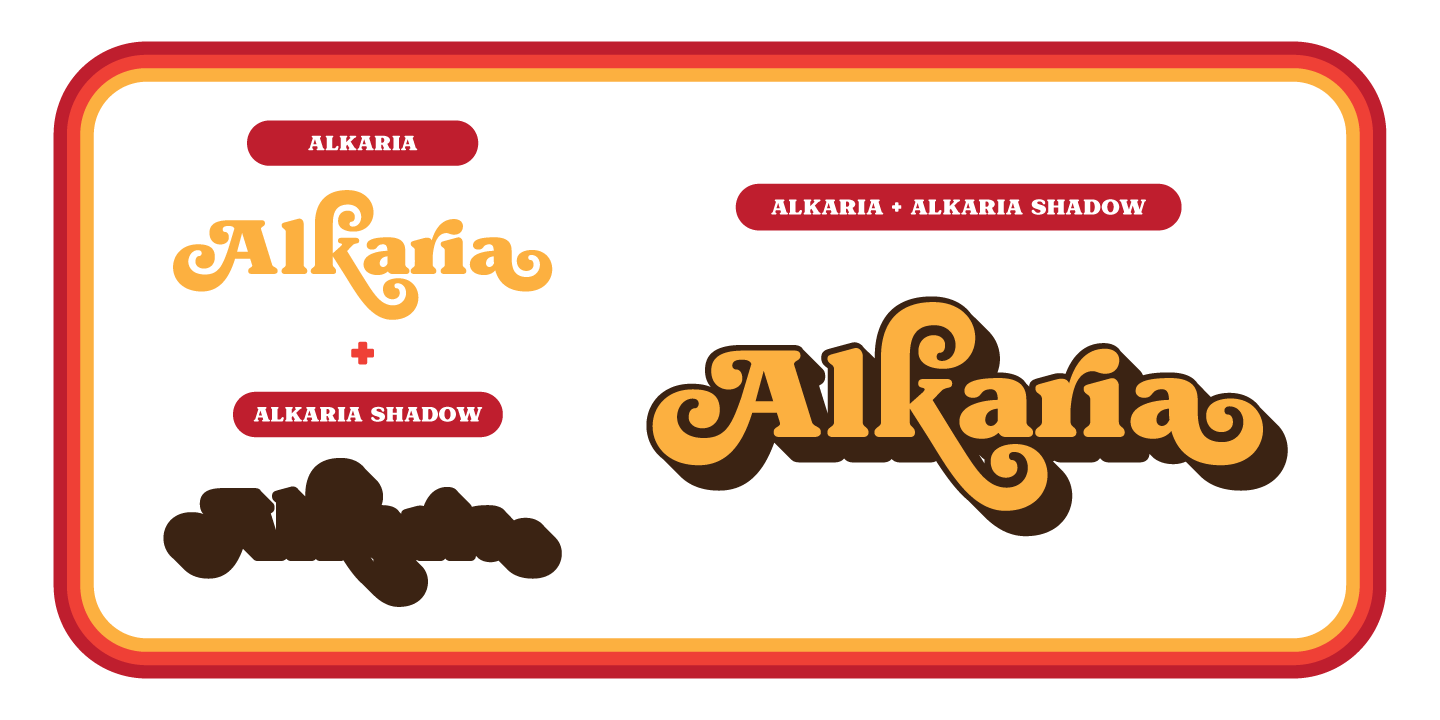 Ejemplo de fuente Alkaria #5